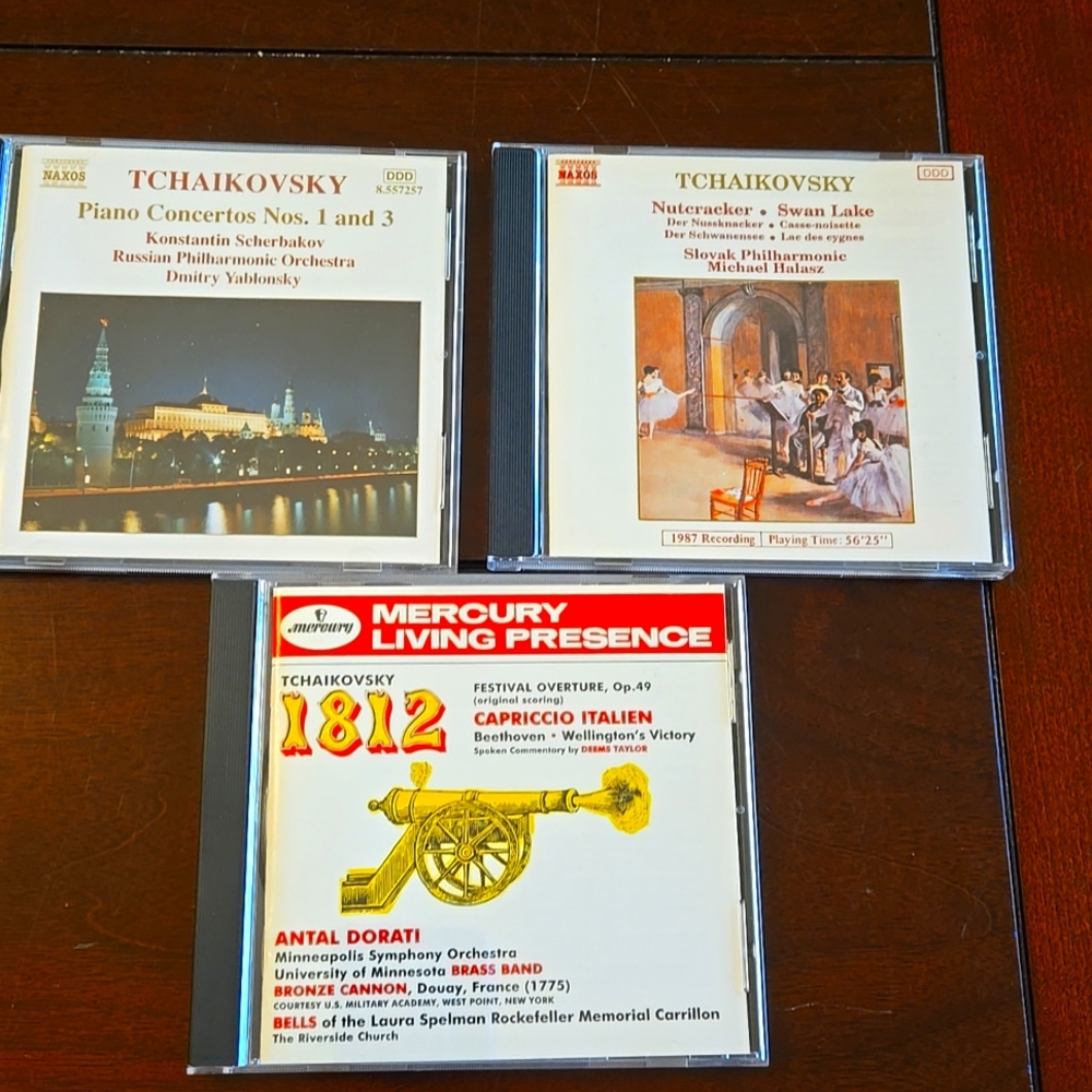 Lot of 3 Tchaikovsky classical music CD's